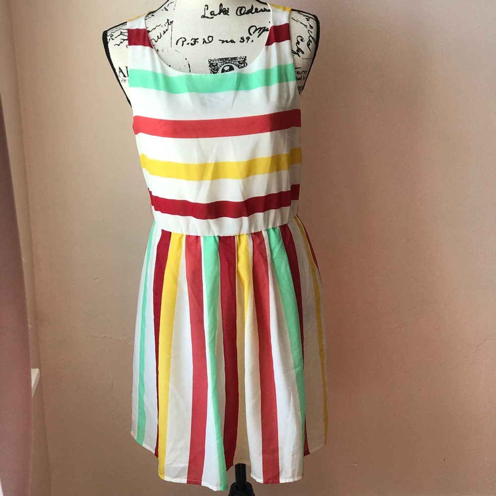 American Rag Multi-Color Size Small Dress - Picture 7 of 8
